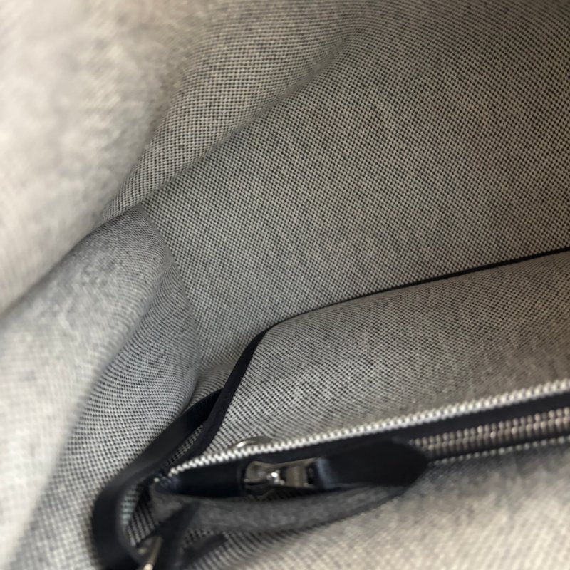 ::HERMES:: C刻 黑色防水帆布 herbag 31 手提 肩背 斜背包-8