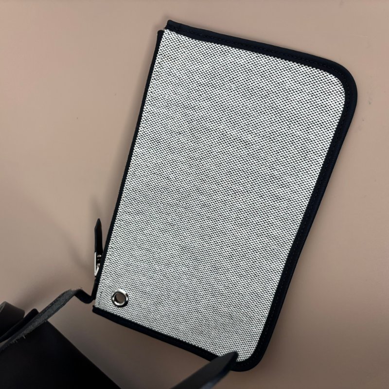 ::HERMES:: C刻 黑色防水帆布 herbag 31 手提 肩背 斜背包-14