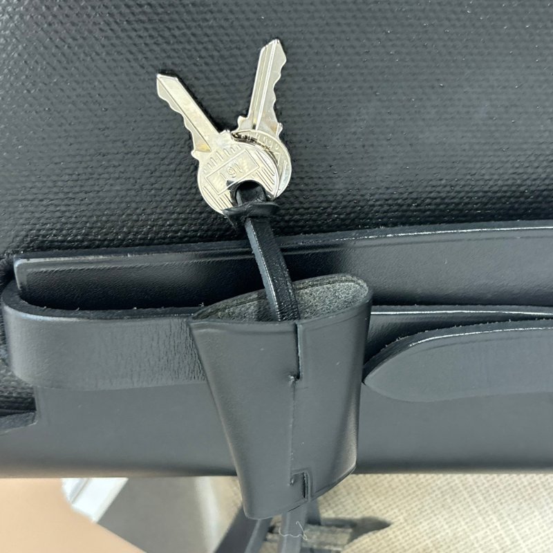 ::HERMES:: C刻 黑色防水帆布 herbag 31 手提 肩背 斜背包-16