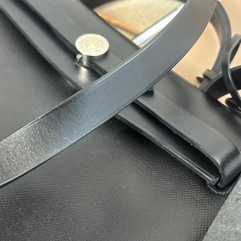 ::HERMES:: C刻 黑色防水帆布 herbag 31 手提 肩背 斜背包-46