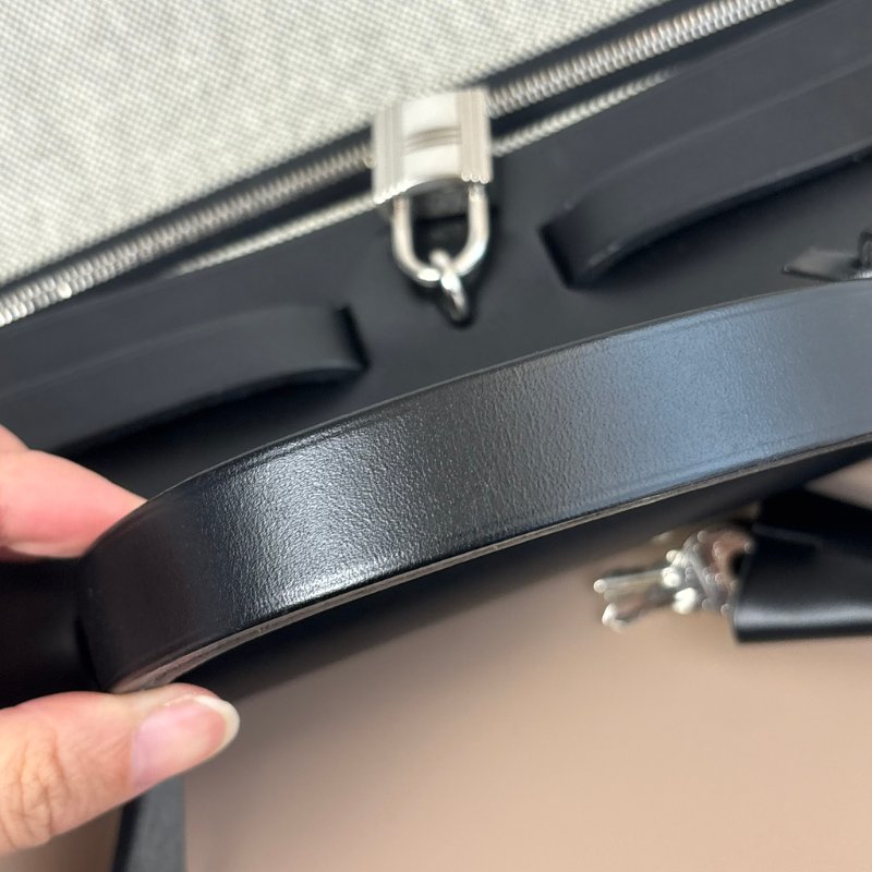 ::HERMES:: C刻 黑色防水帆布 herbag 31 手提 肩背 斜背包-50