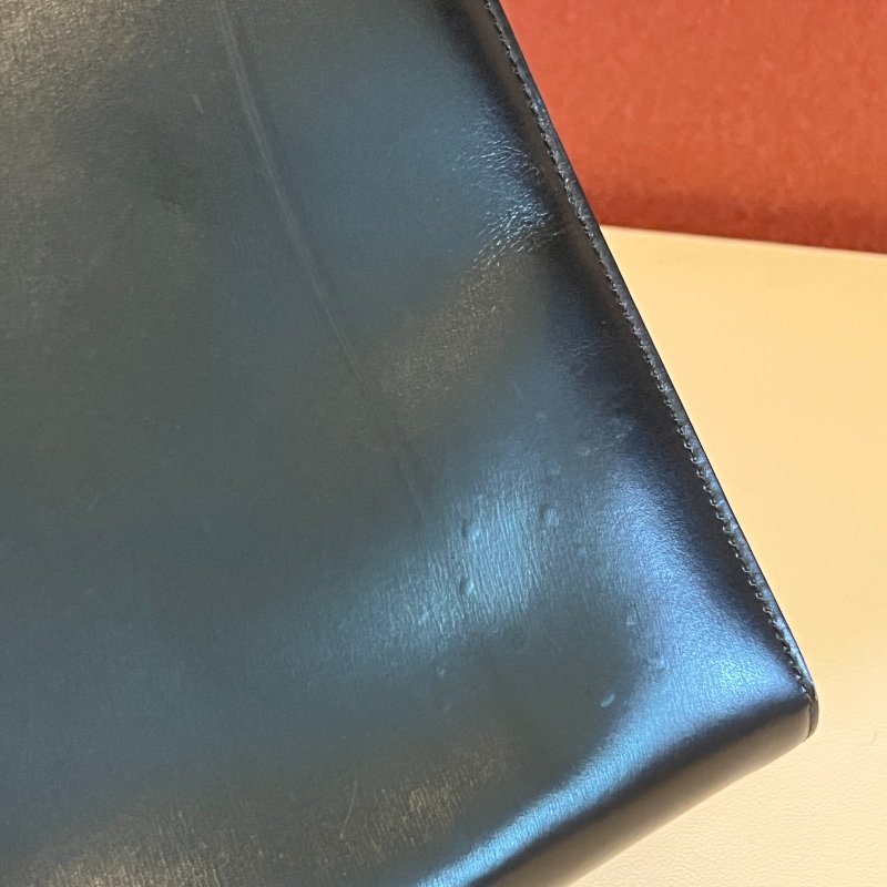 Celine席琳獨特開蓋設計黑色皮革中古手提袋肩背包 日本vintage-13