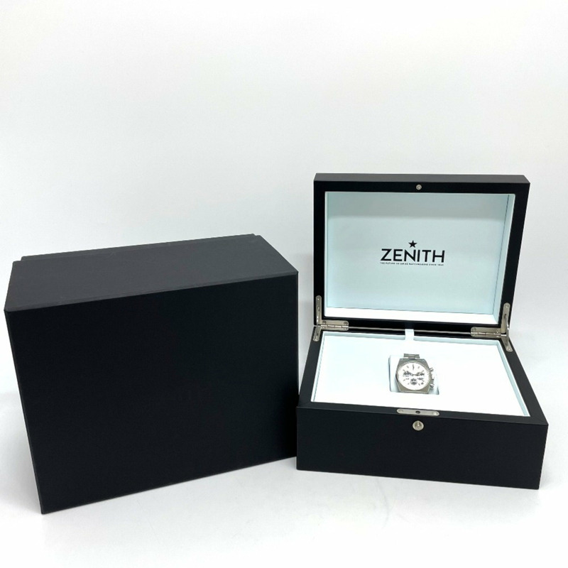 ZENITH 3.L384.400 魯邦三世第二版日本限量 200 枚 Revival A384 Chronomaster 手錶不銹鋼男士銀色-11