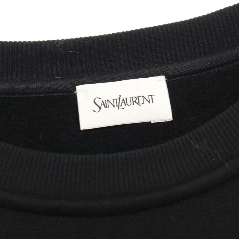 SAINT LAURENT 運動衫 799172Y37WH1000XL 棉黑色 全新 男士-2