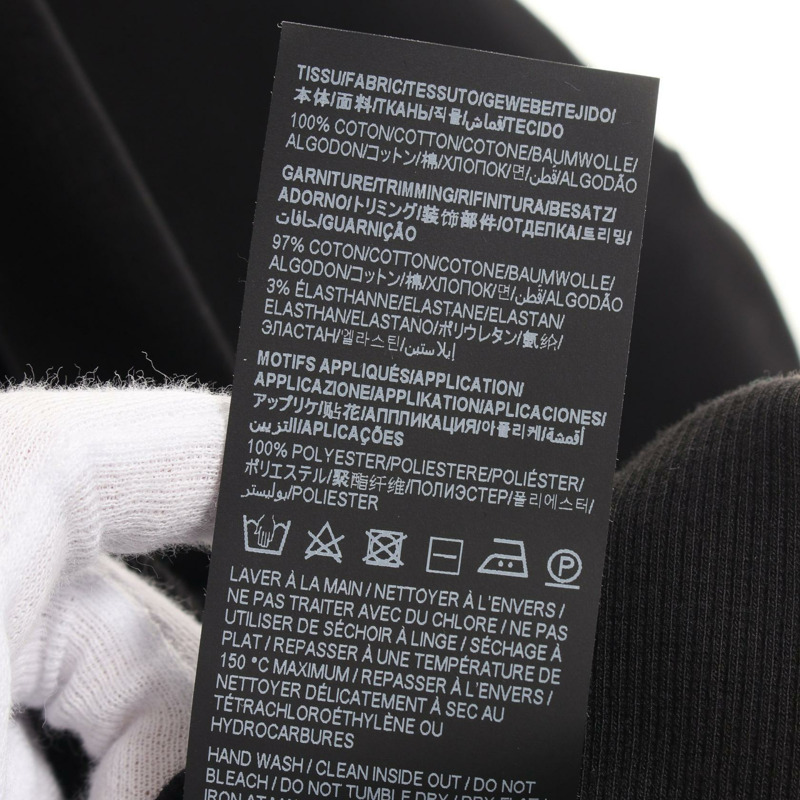 SAINT LAURENT 運動衫 799172Y37WH1000XL 棉黑色 全新 男士-3