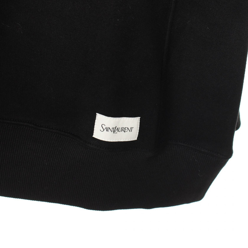 SAINT LAURENT 運動衫 799172Y37WH1000XL 棉黑色 全新 男士-5