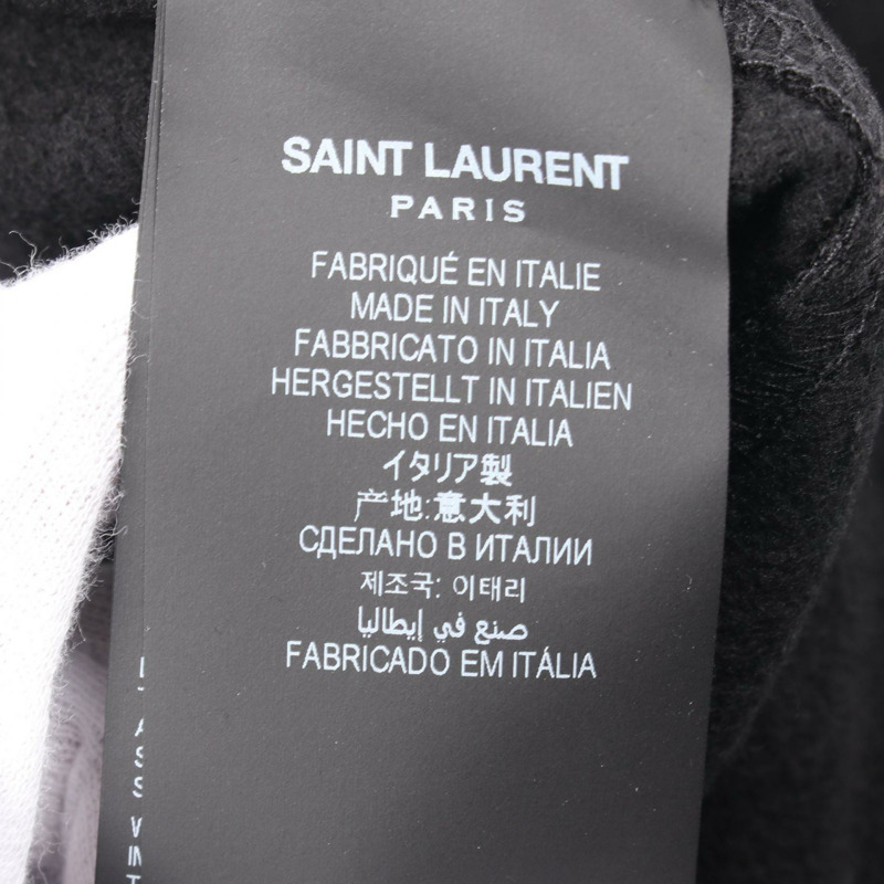 SAINT LAURENT 褲子 802189Y36SW1000M 棉黑色 全新 男士-4