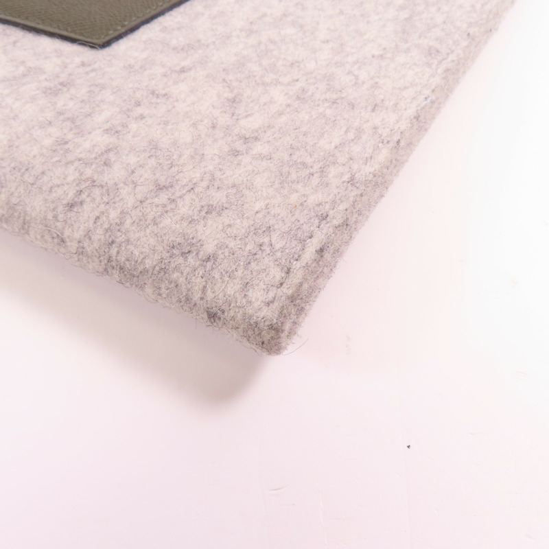 HERMES 【激減優惠】羊毛/Epsom皮革TooDoo 37手拿包-10