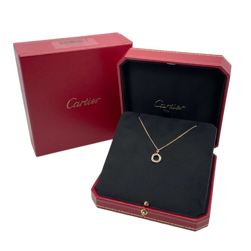 Cartier 卡地亞 Trinity 18K 粉紅色尖晶石 項鏈-5