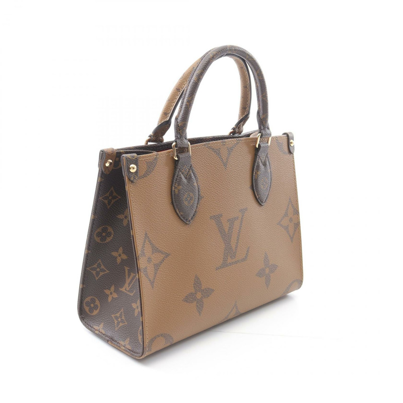LOUIS VUITTON OntheGo PM 斜背包 手提托特包 M46373 Monogram Giant Reverse-1