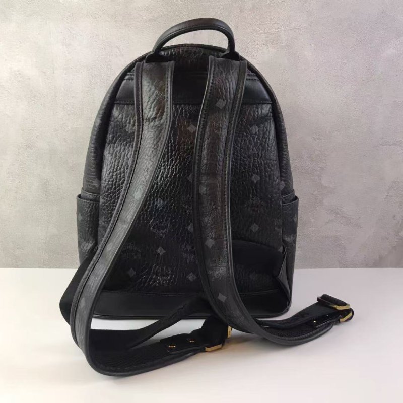 MCM 黑色小號後背包 26*3*33 99新-8