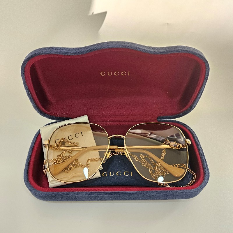 NOW BAGS|【全新現貨】GUCCI 迷鏈系列 眼鏡鏈太陽眼鏡-4