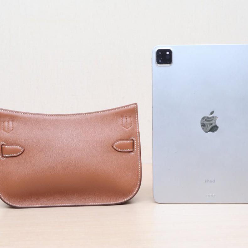 HERMES(愛馬仕) Jypsiere 吉普賽 mini 37金棕色 EC皮 B刻 銀扣-2