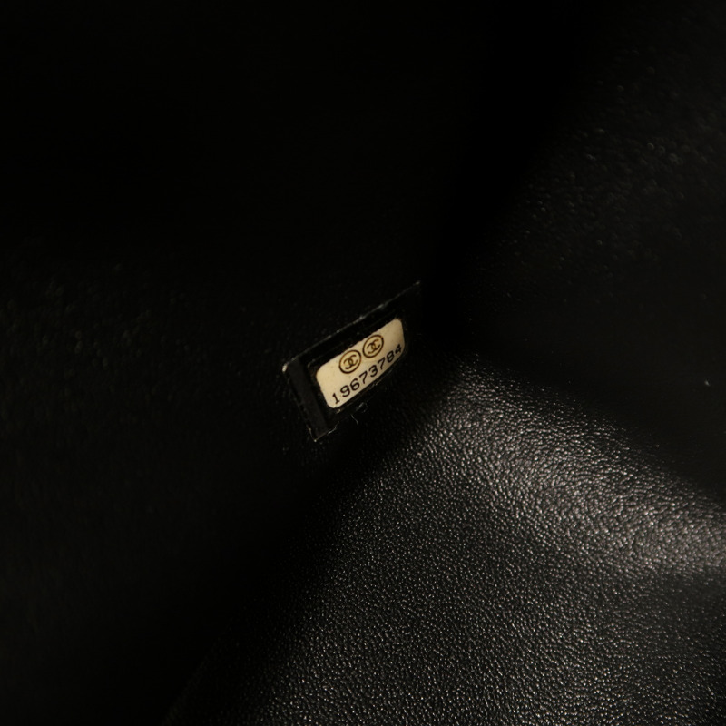 CHANEL 【激減優惠】漆皮皮革Large Classic銀扣鏈帶肩背袋-5