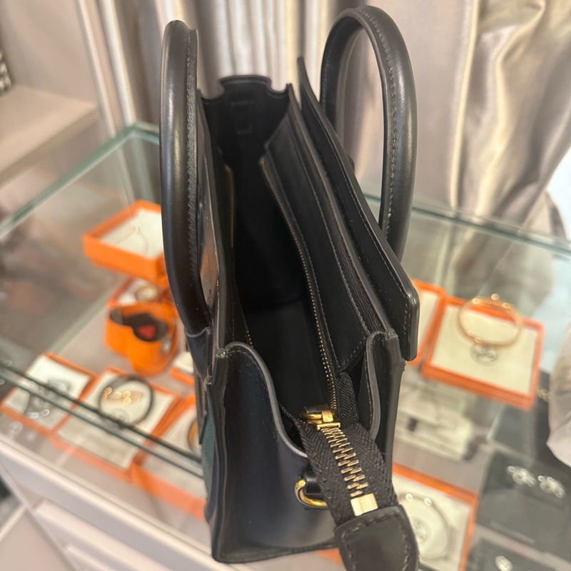 Celine Nano Luggage Lizard 拼接笑臉蜥蜴包-3