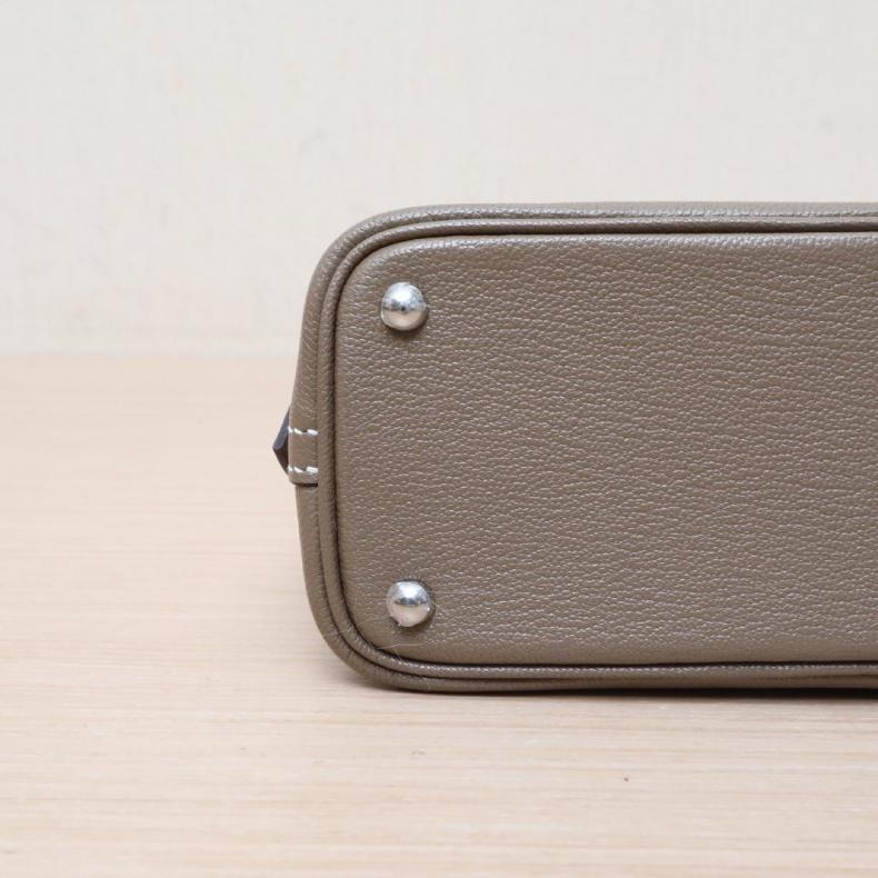 HERMES(愛馬仕) Bolide 保齡球 Mini 19 18大象灰 Chevre山羊皮 U刻 銀扣-3