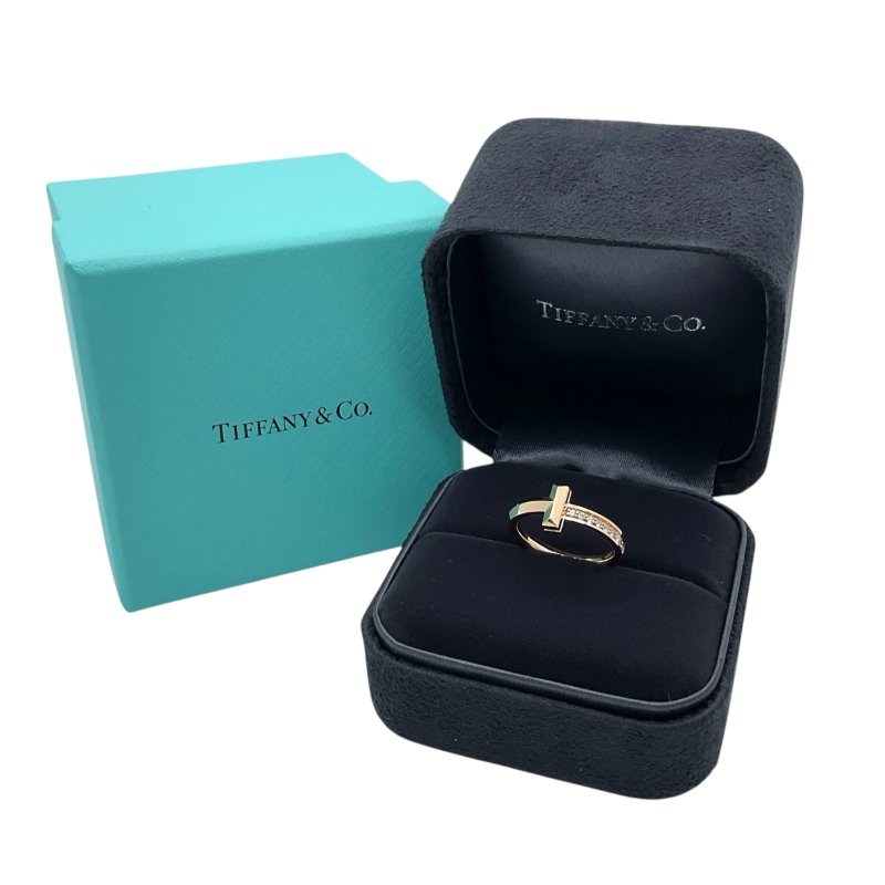 Tiffany & Co. 蒂芙尼 Tiffany T 18K 玫瑰金 鑽石 戒指-5