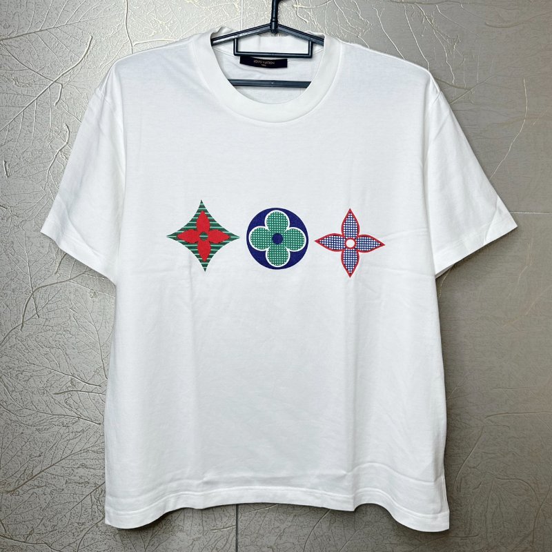 LV Monogram花卉圖案T恤-1