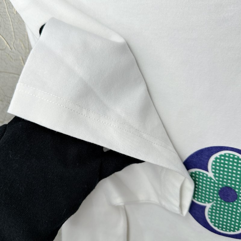 LV Monogram花卉圖案T恤-3