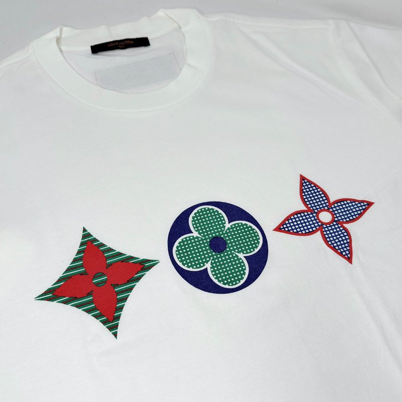 LV Monogram花卉圖案T恤-4