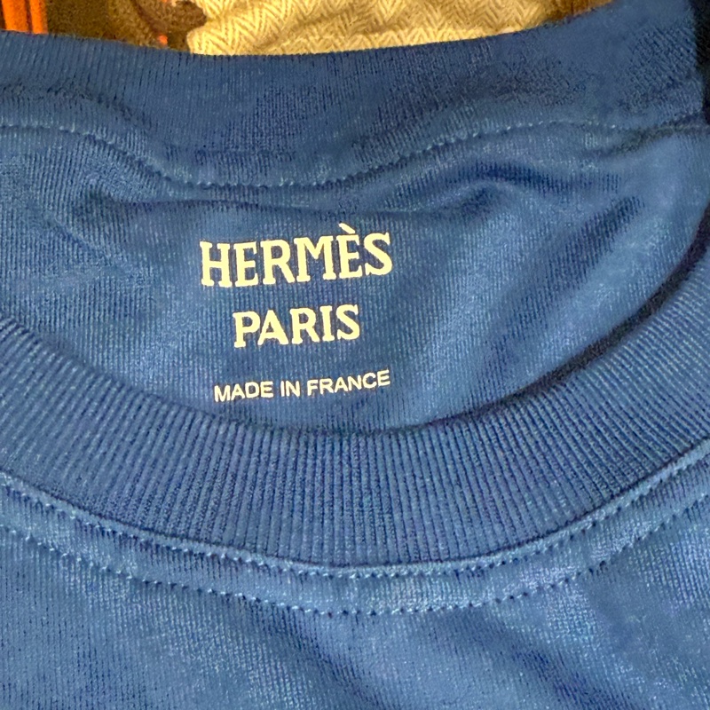 Hermes經典女裝短袖口袋T恤-4