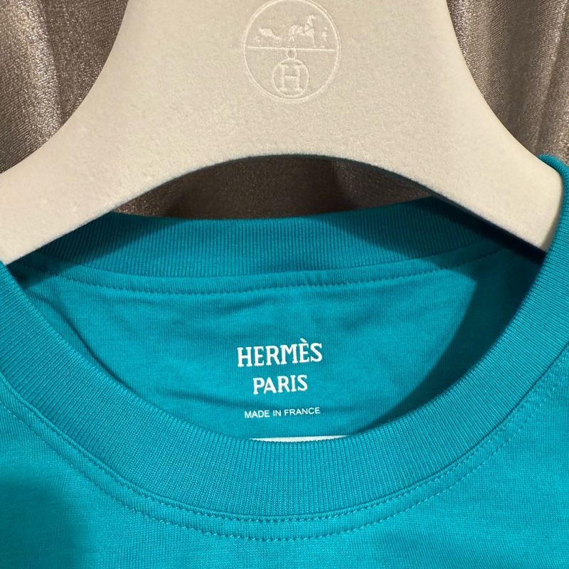 Hermes經典女裝短袖口袋T恤-2