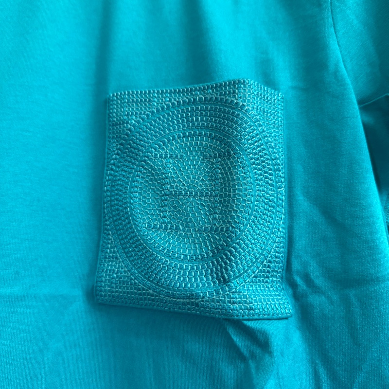 Hermes經典女裝短袖口袋T恤-3