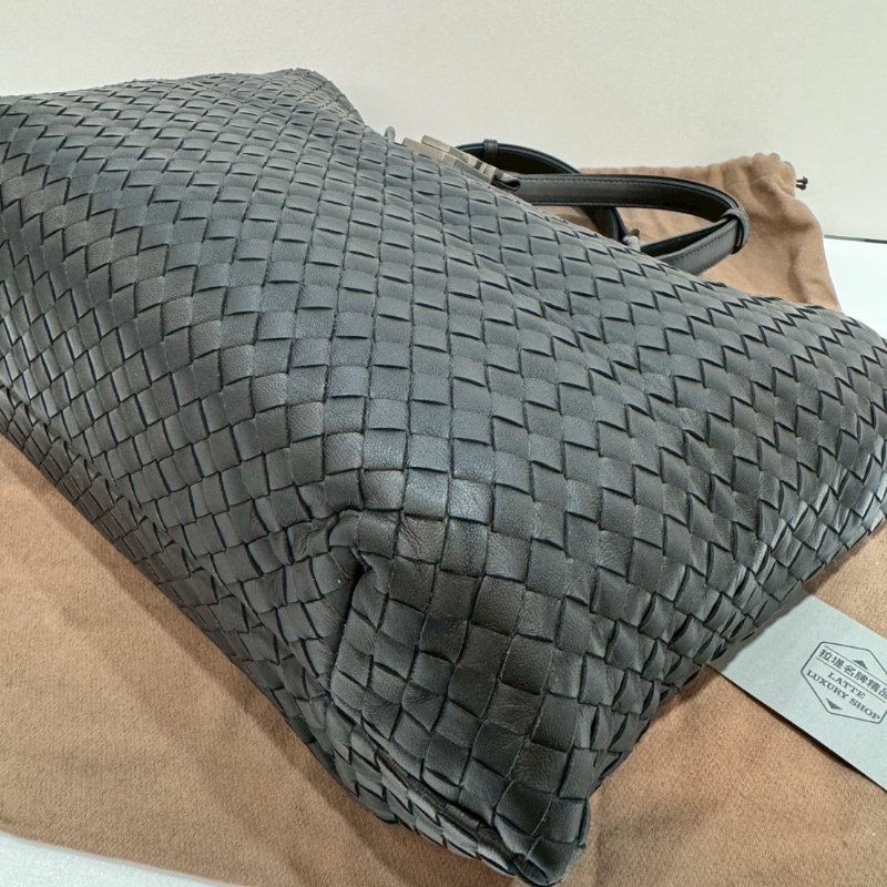 BOTTEGA VENETA BV 全皮編織羅馬包 手提包/肩背包 9成新-4