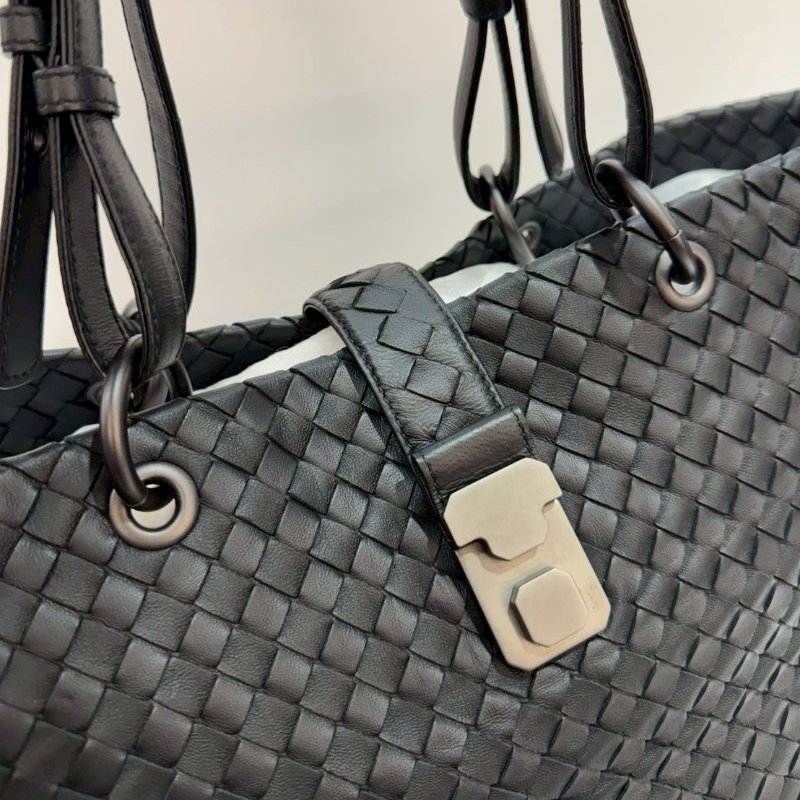 BOTTEGA VENETA BV 全皮編織羅馬包 手提包/肩背包 9成新-9