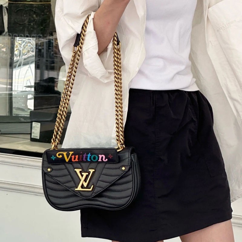 (超新 全配💝) LV New Wave 全牛皮 晶片款 專櫃11萬-0
