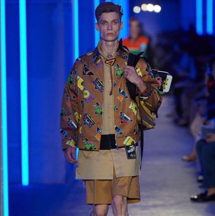 PRADA 黑色 電子系列 雙面穿 風衣外套 夾克 防風外套-6