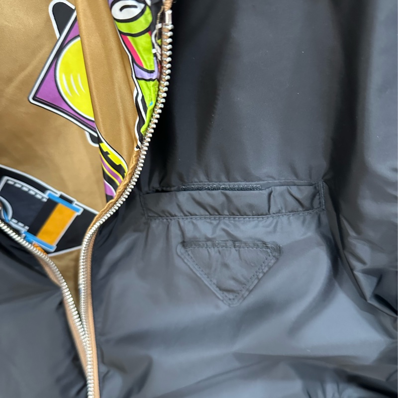 PRADA 黑色 電子系列 雙面穿 風衣外套 夾克 防風外套-14