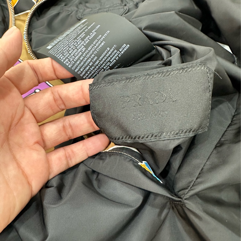 PRADA 黑色 電子系列 雙面穿 風衣外套 夾克 防風外套-30