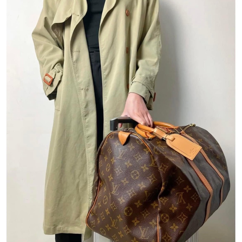 ✔️LV Louis Vuitton 路易威登 Monogram Keepall 55 M41424 手提行李袋-0