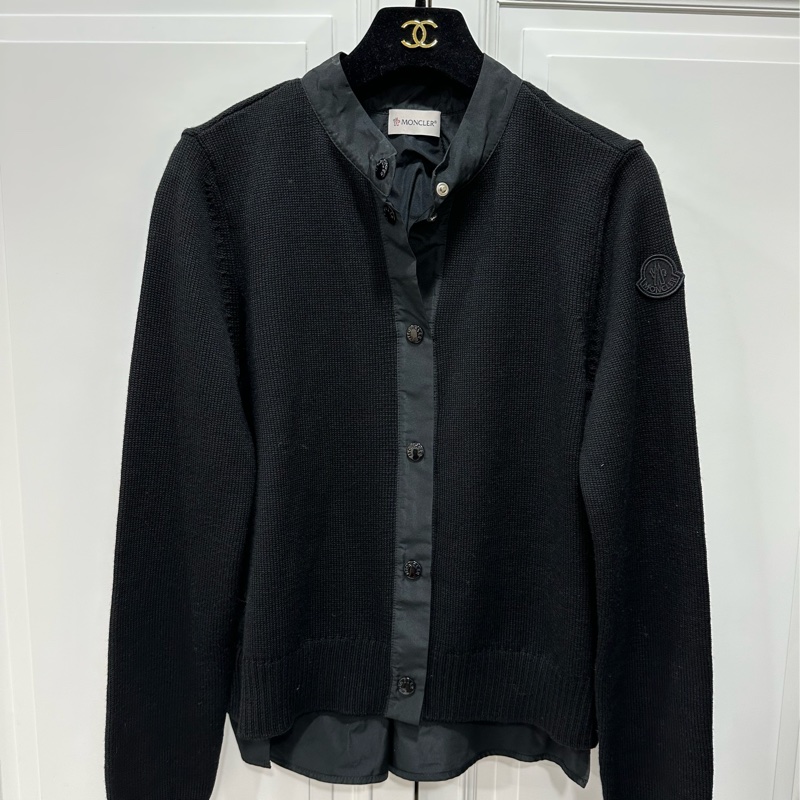 moncler 黑色 立領 針織上衣 針織外套 線衫 上衣 外套-2