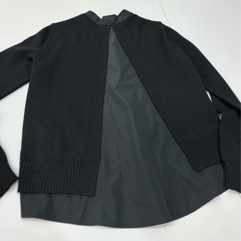 moncler 黑色 立領 針織上衣 針織外套 線衫 上衣 外套-9