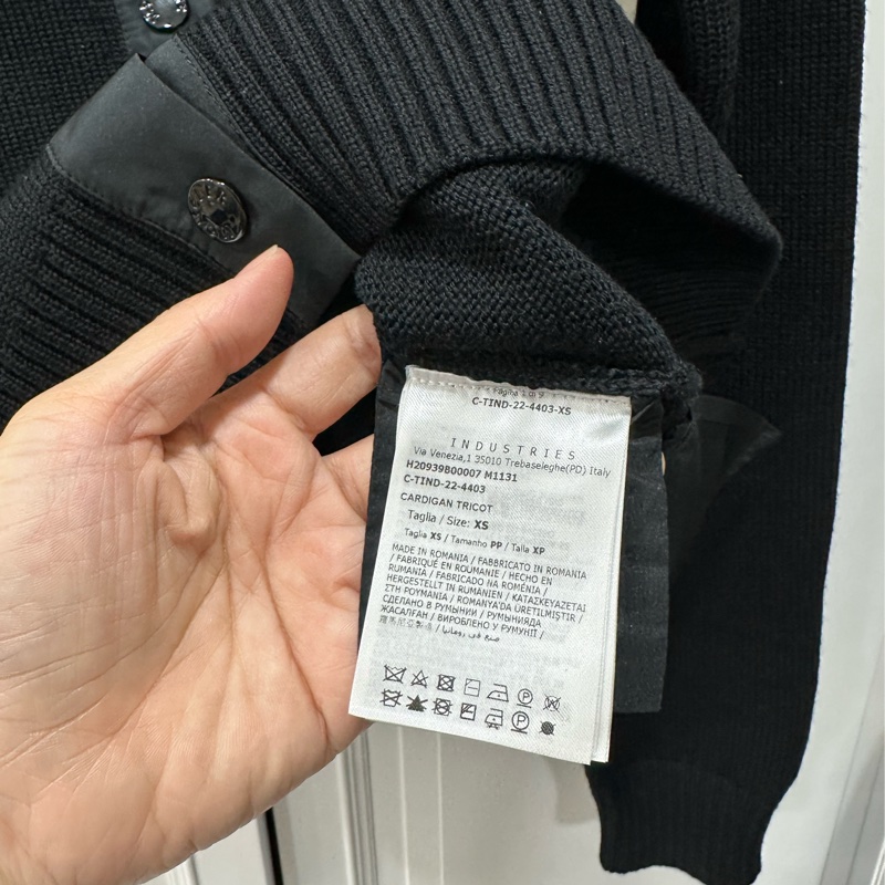 moncler 黑色 立領 針織上衣 針織外套 線衫 上衣 外套-14