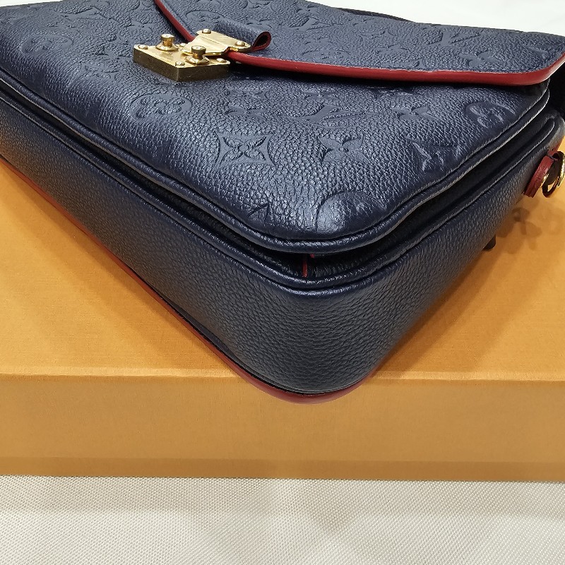 LV 郵差包*晶片款(深藍)全新!-9