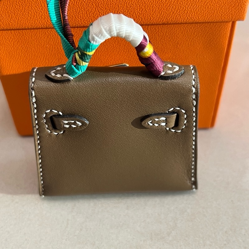 Hermes 大象灰Kelly 吊飾-1