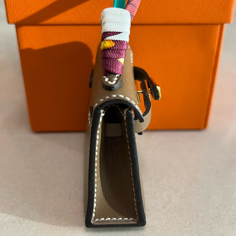 Hermes 大象灰Kelly 吊飾-2