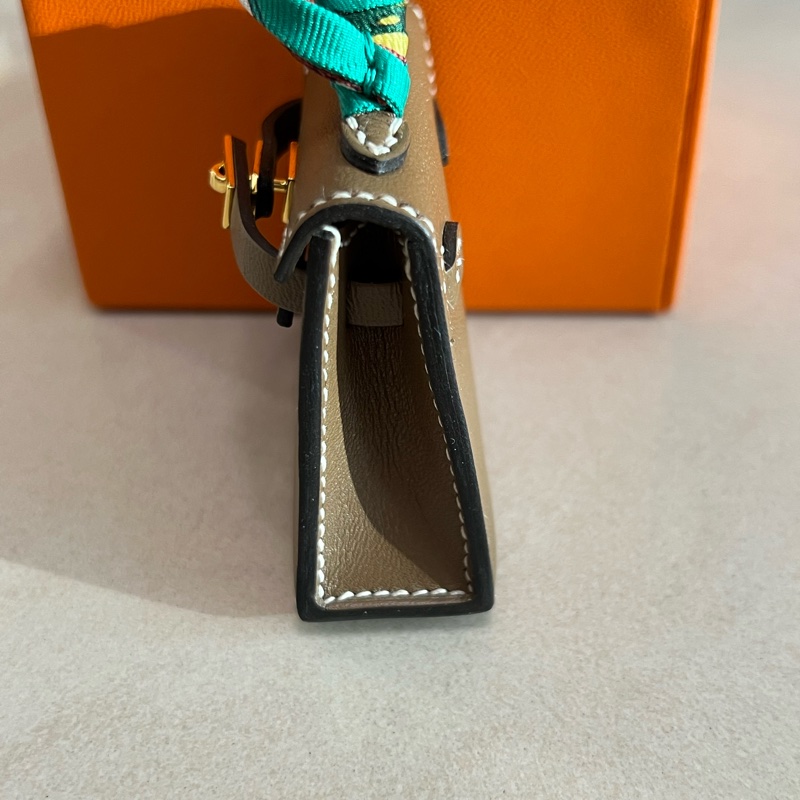 Hermes 大象灰Kelly 吊飾-3