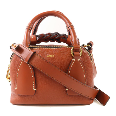 Chloe 牛皮皮革Small Daria金扣手挽肩背兩用袋