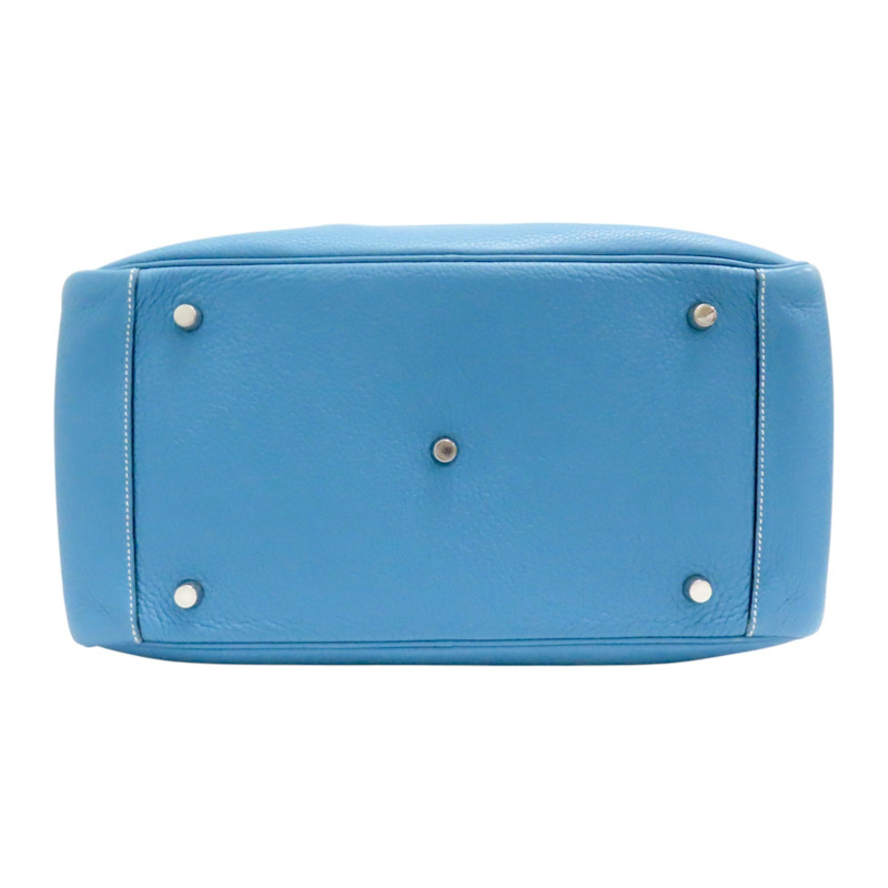 藍色 Taurillon牛皮 Lindy 34 肩背包 口L刻 銀扣【HERMES 愛馬仕】-3