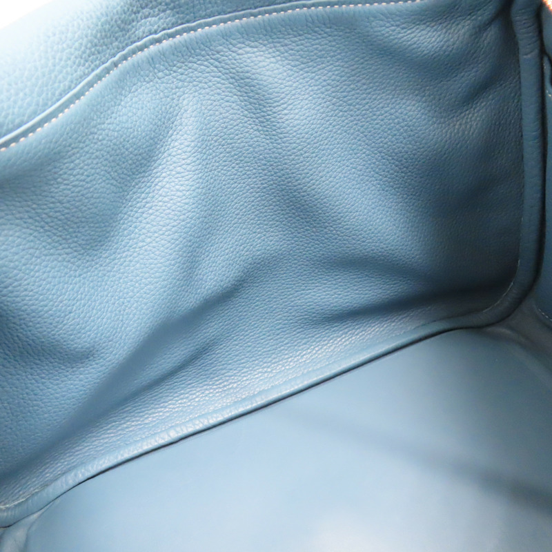 藍色 Taurillon牛皮 Lindy 34 肩背包 口L刻 銀扣【HERMES 愛馬仕】-4