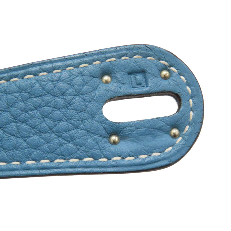 藍色 Taurillon牛皮 Lindy 34 肩背包 口L刻 銀扣【HERMES 愛馬仕】-7