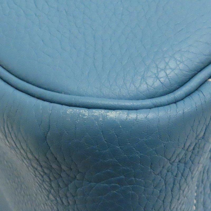 藍色 Taurillon牛皮 Lindy 34 肩背包 口L刻 銀扣【HERMES 愛馬仕】-9