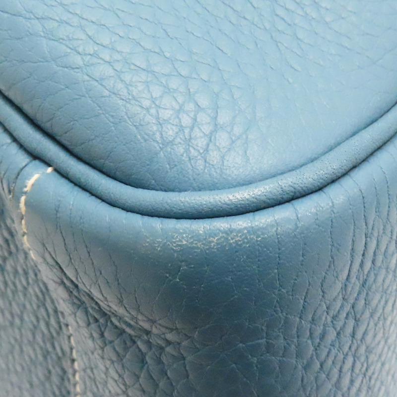 藍色 Taurillon牛皮 Lindy 34 肩背包 口L刻 銀扣【HERMES 愛馬仕】-10