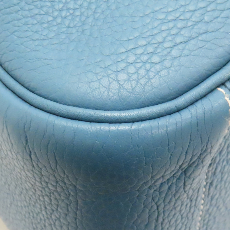 藍色 Taurillon牛皮 Lindy 34 肩背包 口L刻 銀扣【HERMES 愛馬仕】-11