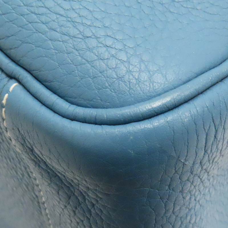 藍色 Taurillon牛皮 Lindy 34 肩背包 口L刻 銀扣【HERMES 愛馬仕】-12