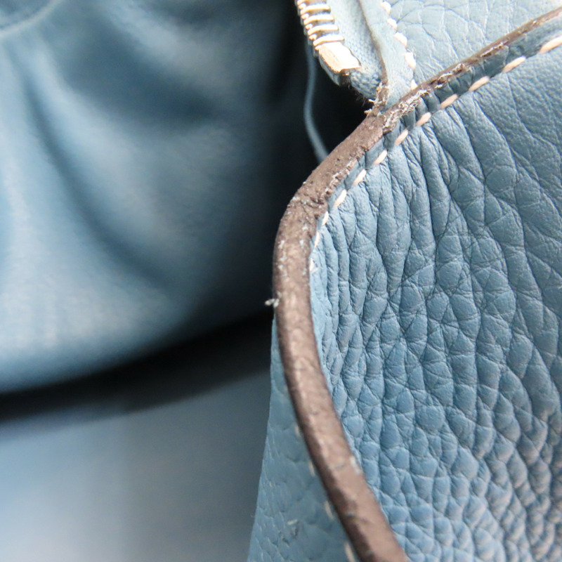 藍色 Taurillon牛皮 Lindy 34 肩背包 口L刻 銀扣【HERMES 愛馬仕】-17